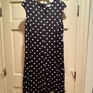 Shelby & Palmer Black and White A-line Midi Dress